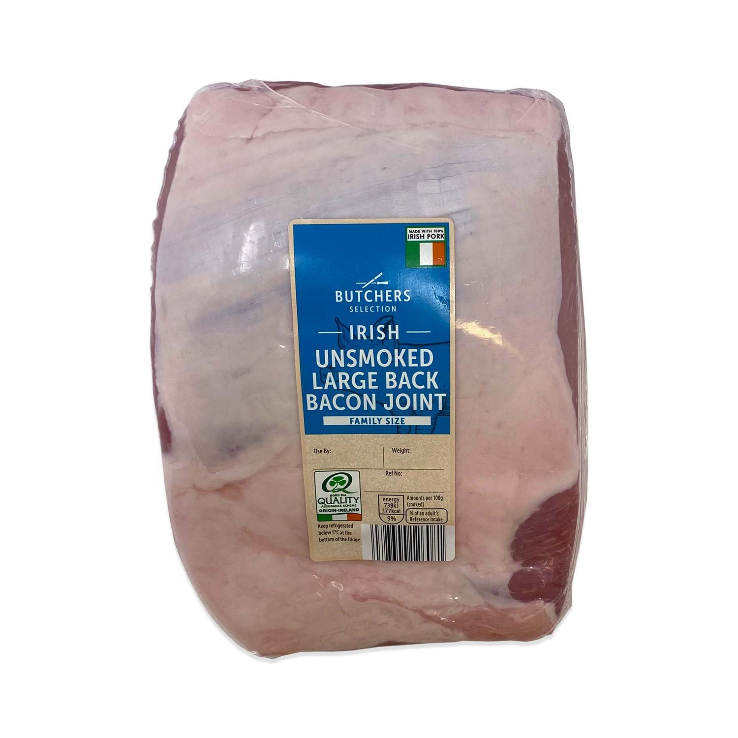 Irish Unsmoked Large Back Bacon Joint 1kg Butcher S Selection ALDI IE